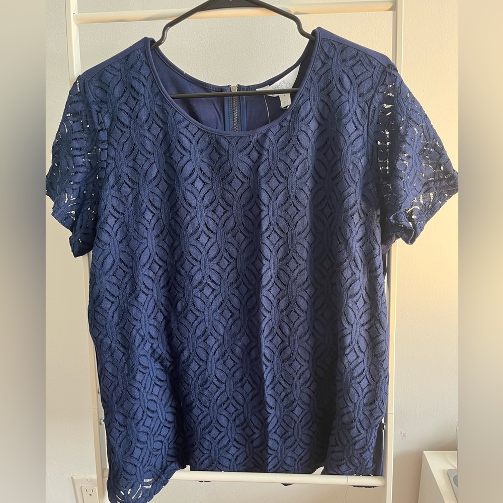 Market & Spruce crochet front top